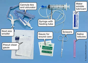 Images of emergency tracheostomy supplies listed above