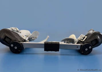 Showing how the boots fit on the bar