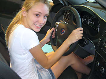 Photo of Chantal driving