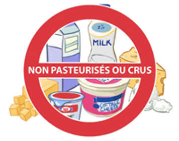 Évitez les produits laitiers non pasteurisés ou crus