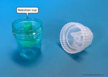 Nebulizer cup and cap