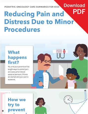 Download pain from minor procedures PDF for kids