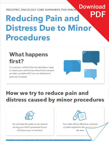Download pain from minor procedures PDF for parents