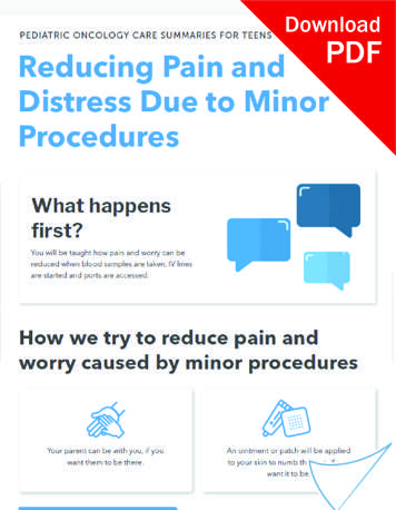 Download pain from minor procedures PDF for teens