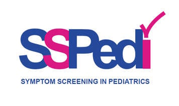 Logo for SSPedi, a 15 item symptom screening tool for children receiving cancer treatment