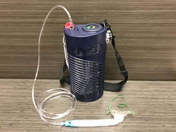 A portable unit for an oxygen machine